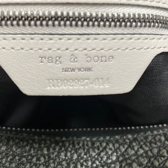 Rag & Bone Iron Grey Leather Bradbury Zip Hobo